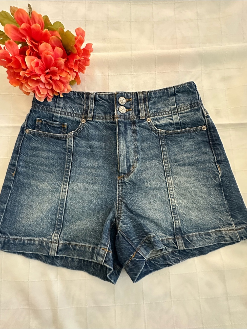 LOFT BRAND NEW High-Rise Blue Denim Shorts